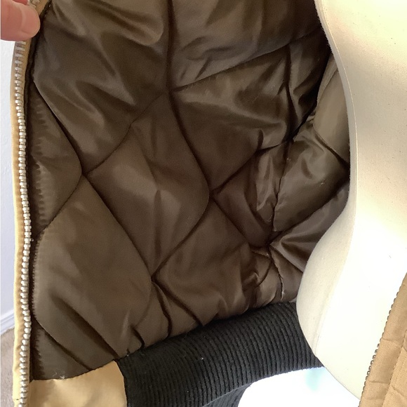 Vintage Weathercaster Tan Faux Fur Collar Jacket - Picture 9 of 10